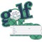 Big Dot of Happiness Par-Tee Time - Golf - Shaped Fill-in Invitations - Birthday or Retirement Party Invitation Cards with Envelopes - Set of 12